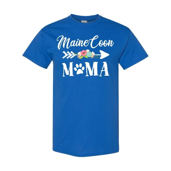 Inktastic Maine Coon Mama with Flowers and Arrow T-Shirt