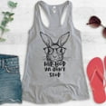 thumbnail image 2 of Hip Hop Ya Don't Stop Rabbit Tank Top, Ladies Racerback Tank Top, Easter Tank, Bunny Hipster Rabbit Tank, Heather Gray, Medium, 2 of 3