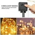 thumbnail image 3 of Solar 72ft Copper Wire String Lights, Warm White - 200 LED, 3 of 4