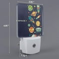 thumbnail image 2 of Balery Space Pattern LED Night Light with Automatic Sensor Plug in Night Light with Dusk-to-Dawn Light Sensor LED Nightlight 0.5W-UK, 2 of 7