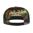 thumbnail image 2 of Susaid Charming Garden Patio Print Baseball Cap Hip Hop Style Flat Visor Adjustable Outdoor Cap Unisex Adjustable Breathable, 2 of 7