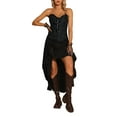 thumbnail image 2 of INSPIRE CHIC Women's Lace Up Corset Strapless Victorian Boned Bustier Corset Tops XS Black, 2 of 5