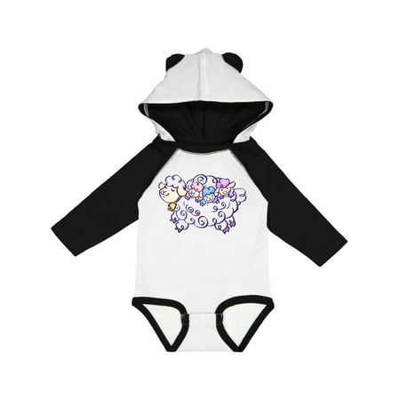 

Inktastic Fluffy Sheep Family Gift Baby Boy or Baby Girl Long Sleeve Bodysuit