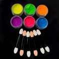 thumbnail image 3 of WIFKLSIIPG Neon Powder Nail Glitter Powder Luminous Fluorescent Glow in the Dark 6ml, 3 of 7