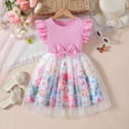 thumbnail image 6 of Shadoumai Dresses for Girls 10-12 Cute Print Flutter Sleeve Oversized Birthday Party Tutu Skirt Flower Girl Dresses for Girls Cute Baby Boy Clothes, 6 of 8