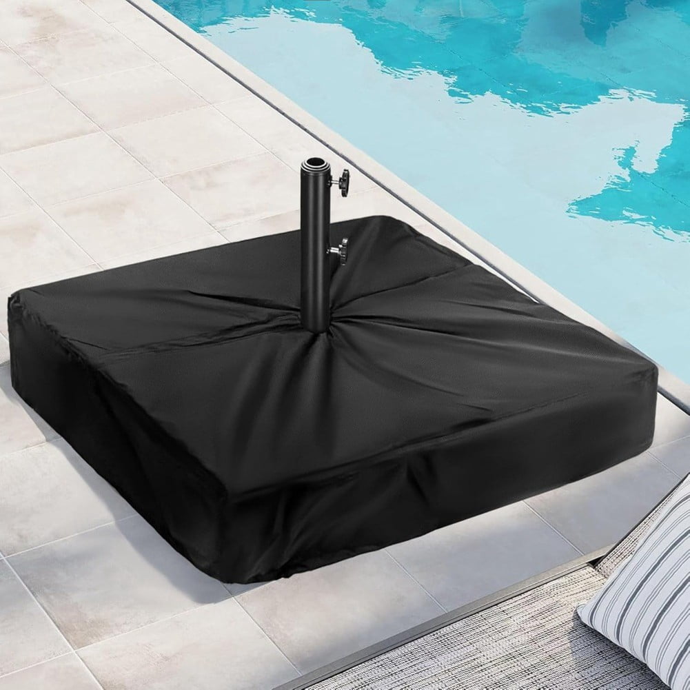 RANME Heavy Duty Waterproof Patio Umbrella Base Cover With Secure Fit For Outdoor Use