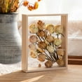thumbnail image 6 of 4cm Deep Transparent Shadow Box Frames Bouquet Display Flower Case Deep for Crafts 3D Picture Memorabilia Memory Wooden Tabletop, 6 of 9