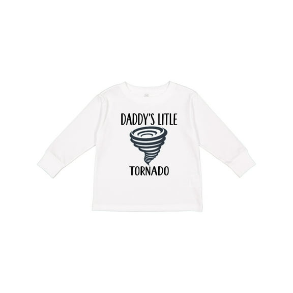 Inktastic Daddys Little Tornado Boys Boys Long Sleeve Toddler T-Shirt