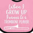 thumbnail image 4 of Inktastic Future Trombone Player Music Boys or Girls Baby Bib, 4 of 4