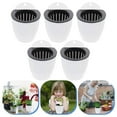 thumbnail image 6 of 4 Count Garden Pots Watering Can Indoor Plants Irrigation White, 6 of 8