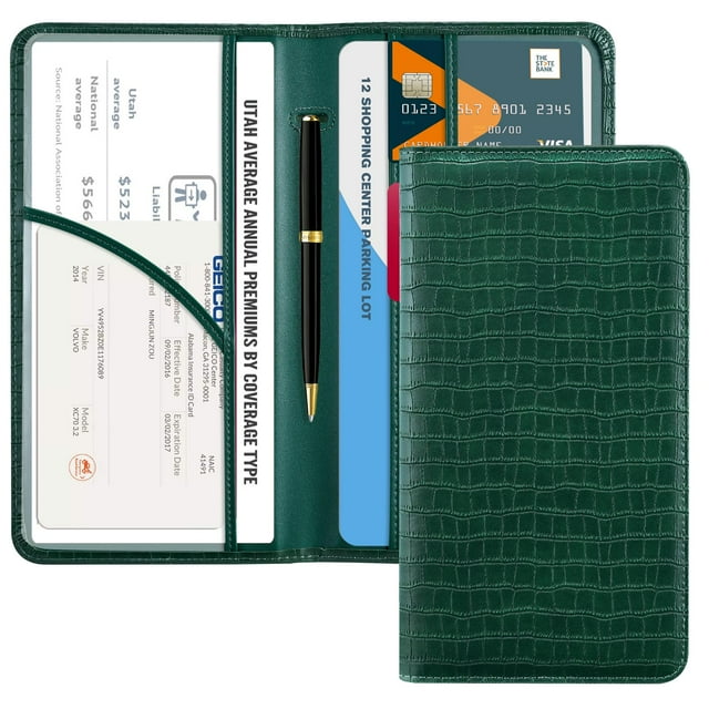 Porta Registro y Seguro de Auto CoBak para Guantera de Vehículo