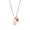 Rose Gold Color, variant on Stainless Steel Angel Shaped Pendant Necklace Handmade Birthstones Neckchain Stylish Baptism Jewelry for Women