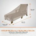 thumbnail image 2 of Modern Leisure Monterey Patio Day Chaise Lounge Cover, 2-Pack, 66"L X 35.5"W X 33"H, Beige, 2 of 14