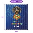 thumbnail image 5 of Autism Awareness Dachshund Accept Understand Love Shower Curtain Wiener Dog Lover Gifts Idea Waterproof Bathroom Bathtub Curtain - 12003, 5 of 5