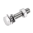 thumbnail image 4 of Uxcell M8 x 35mm 304 Stainless Steel Hex Head Screws Bolts, Nuts, Flat & Lock Washers Kits 6 Sets, 4 of 4