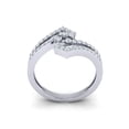 thumbnail image 3 of Genuine 1ctw Round Cut Diamond Prong Fancy Ladies Anniversary Bridal Ring Band Solid 10K Gold JK I1, 3 of 3