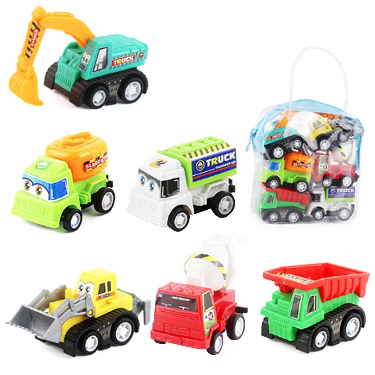 Julam Pull Back Cars 6 Pack Mini Pull Back Cars and Trucks for