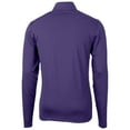thumbnail image 3 of Men's Cutter & Buck Purple ECU Pirates Virtue Eco Pique Recycled Quarter-Zip Pullover Top, 3 of 3