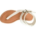 thumbnail image 5 of Journee Collection Womens Kyle Faux Leather Ankle Straps Flat Sandals, 5 of 6
