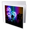 3dRose Funky Retro Disco Ball Dance Party from the 80s - Greeting Card, 6 by 6-inch