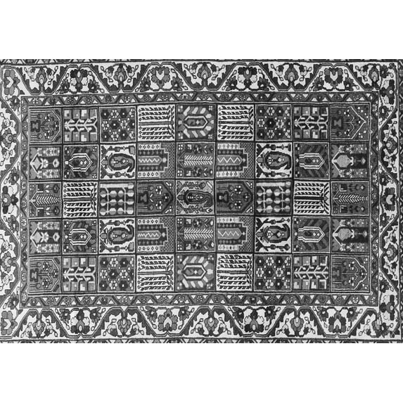Ahgly Company Indoor Rectangle Persian Gray Traditional Area Rugs, 5' x 7'