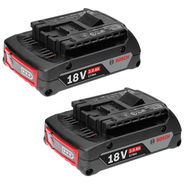 Batería Bosch GBA 18 V 2.0 Ah - Iones de Litio - 2 Piezas
