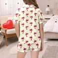 thumbnail image 4 of WOYY Toddler Girls Pajamas Coconut Tree Print Short Sleeve Top & Shorts Homewear Set Pjs, 4 of 4