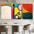 thumbnail image 3 of 3pcs, Fun Canvas Wall Decor, 3pcs Floral Abstract Artwork Set, 3-Panel Abstraction Trio for Modern Living Room or Hallway Office, 2D Flat, Perfect for Room Decor, Art For House, Modern Abstract Wall, 3 of 4