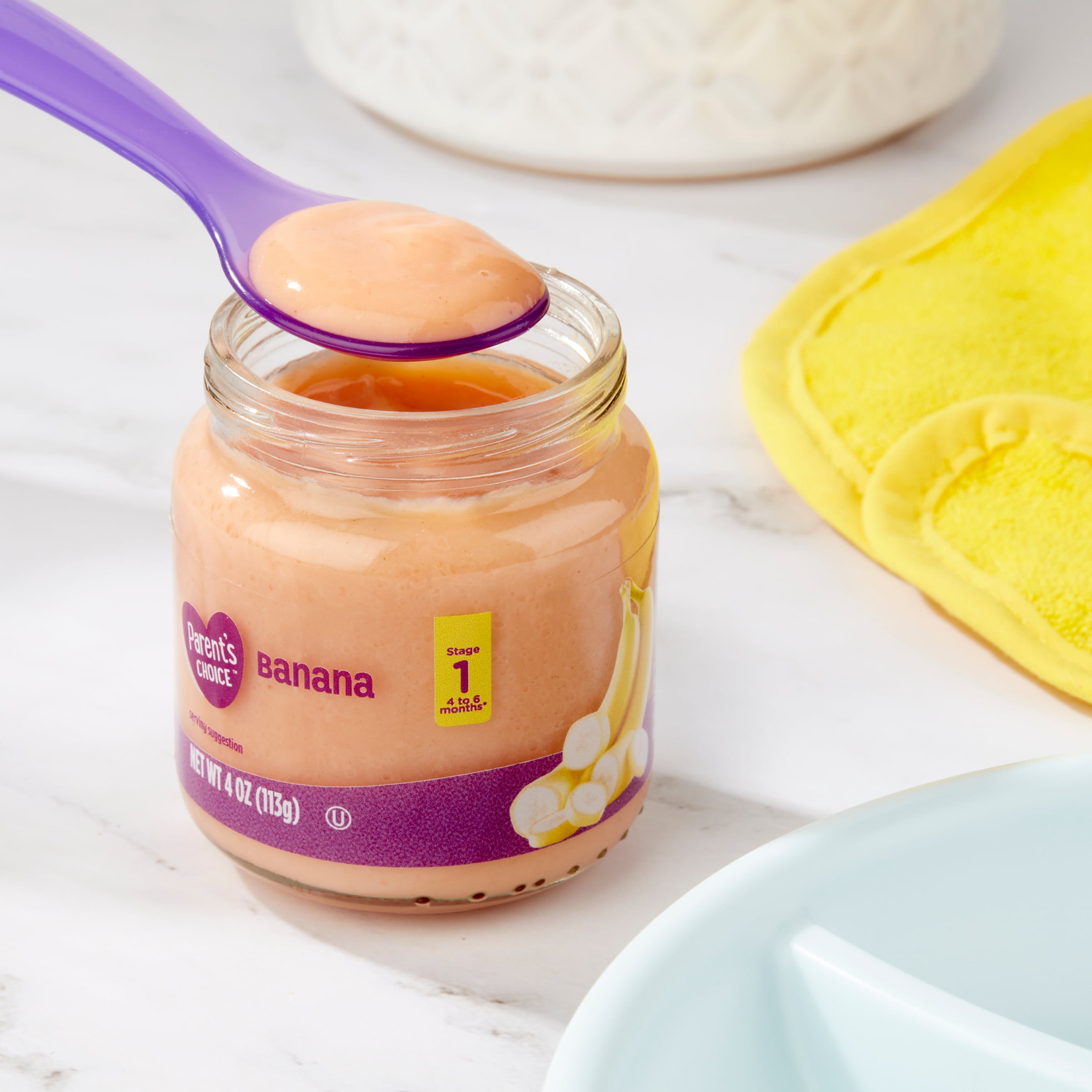 Parent's Choice Banana Stage 1 Baby Food, 4 oz