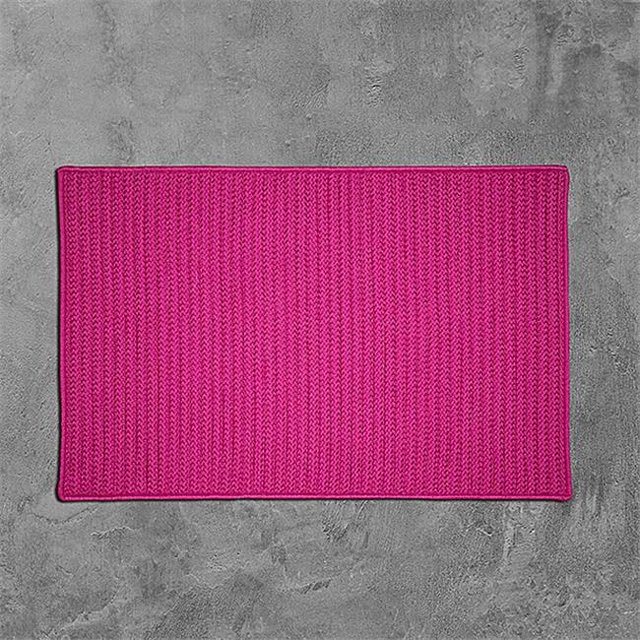 Colonial Mills H930R060X060S 5 ft. Simply Home Solid Indoor & Outdoor Square Rug, Magenta