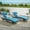Light Blue, variant on Outdoor Wicker Reclining Chair Set Of 2, All Weather Adjustable Position Reclining Lounge Chair, Lawn Sunbathing Chairs Recliner for Beach Poolside Balcony Garden
