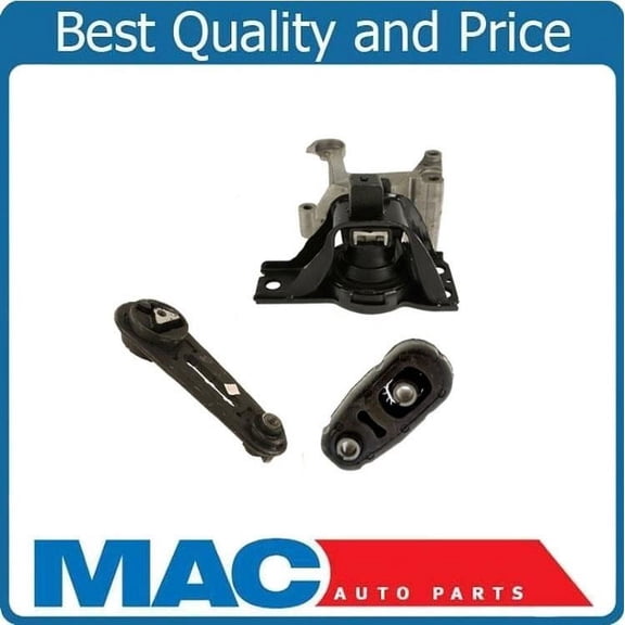 3Pc Engine Motor Mount Kit 2007-2012 Sentra 2.0L Automatic Transmission