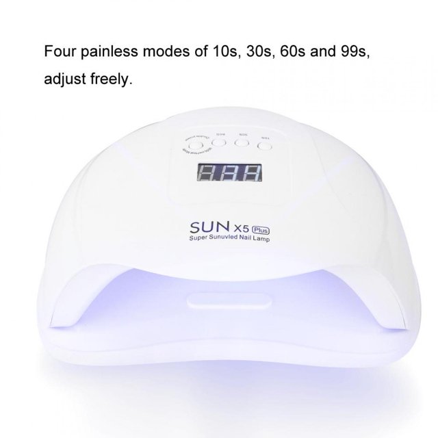 Lampara LED, Lámpara Secador De U?as De 80 Vatios, Secador De U?as Con Luz Led Con Pantalla Led Y Ajuste De Tiempo, Para El Esmalte En Gel Para U?as, Secado Y Manicura Rápidamente (1) Ecomeon no