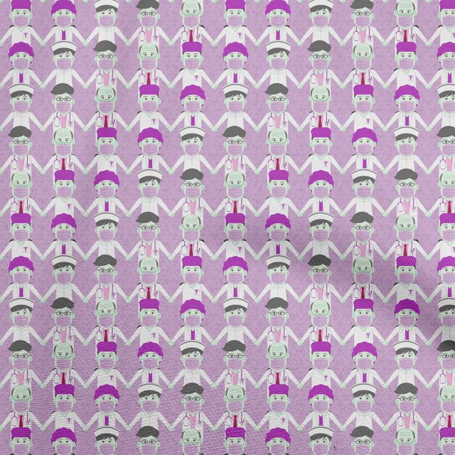 oneOone Cotton Flex Dusty Purple Fabric Medical Sewing Craft Projects Fabric Prints By Yard 40 Inch Wide