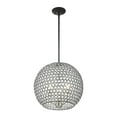 thumbnail image 5 of 45723-04 Livex Lighting Cassandra - 3 Light Pendant in Glam Style - 16 Inches wide by 18 Inches high-Black Finish    -Traditional Installation, 5 of 8
