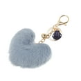 thumbnail image 5 of Unique Bargains 1 Pc Fashion Tassel Heart Handbag Charm Bag Accessories Blue, 5 of 5