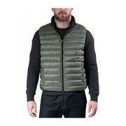 Hawke & Co. Mens Packable Quilted Vest green M