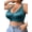 Blue, variant on Plus Size Wireless Bra for Women, Full Coverage Seamless Comfort Bra for Large Bust DDD-G, Wide Padded Adjustable Straps, Back Smoothing Closure, V-Neck No Underwire Everyday Bra, Black