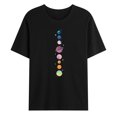 thumbnail image 1 of Camiseta de manga corta con estampado de planeta espacial para hombre, informal, a la moda, con cuello redondo Pompotops  oipoqjl33869, 1 of 3