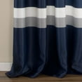 thumbnail image 4 of Lush Decor Modern Stripes Grommet Room Darkening Curtain Set, 52.0" x 84.0" 2 Panels, 4 of 6