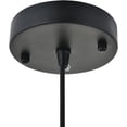 thumbnail image 5 of Living District Forte 1-Light Mid-Century Metal Pendant in Black Finish, 5 of 7