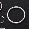 thumbnail image 5 of 50PCS DIY Jewelry Crafts Accessories Sturdy Alloy Round Rings Metal Closed Rings for Home Store (Silvery White 5 Sizes 10PCS/Each Size), 5 of 5