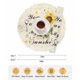 thumbnail image 6 of 13 Inch Round Placemats Set of 4, Sunflower Non Slip Heat Insulation PP Table Mats, Vintage Botanical Washable Place Mats for Kitchen Dining Party Table Decor, 6 of 7