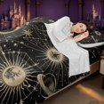 thumbnail image 4 of Homewish Bohemian Astrology Queen Sheets, Solar System Planets Queen Sheet Sets, 4-Piece, 1 Flat Sheet, 1 Fitted Sheet and 2 Pillowcases, 4 of 6