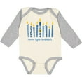 thumbnail image 3 of Inktastic Peace Light Hanukkah Boys or Girls Long Sleeve Baby Bodysuit, 3 of 5