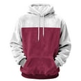 thumbnail image 4 of HAiming Womens Fleece Hoodies Color Block Hooded Sweatshirt Warm Soft Comfy Casual Long Sleeve Tops with Pocket, 4 of 6