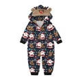thumbnail image 2 of Sunisery Family Christmas Pjs Matching Sets Santa Print Jumpsuit Onesie with Hooded Christmas Pajamas for Family Holiday Xmas Sleepwear, 2 of 3