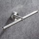 thumbnail image 2 of Double toilet paper holder SUS 304 stainless steel mirror polished stylish bilateral tissue holder wall mounted, circle base, 2 of 5