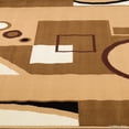 thumbnail image 4 of AllStar Brown Area Rug. Contemporary. Abstract. Traditional. Geometric. Formal. Shapes. Squares. Circles (7' 7" x 10' 6"), 4 of 7