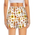 thumbnail image 2 of Lsque Autumn Harvest Gnomes Printed Women's Running Shorts with Liner Pockets,Elastic Quick Dry Workout Athletic Gym Yoga Shorts,Womens High Waist Shorts-X-Large, 2 of 9